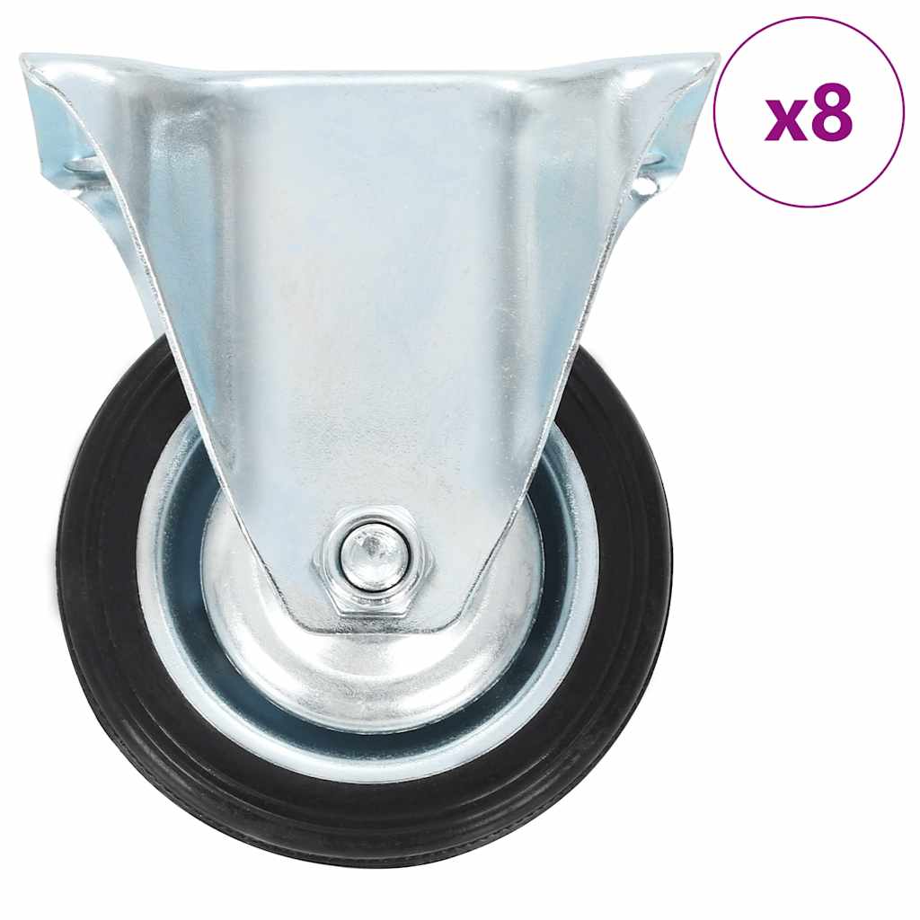 vidaXL Ρόδες Σταθερές 8 τεμ. 75 χιλ.