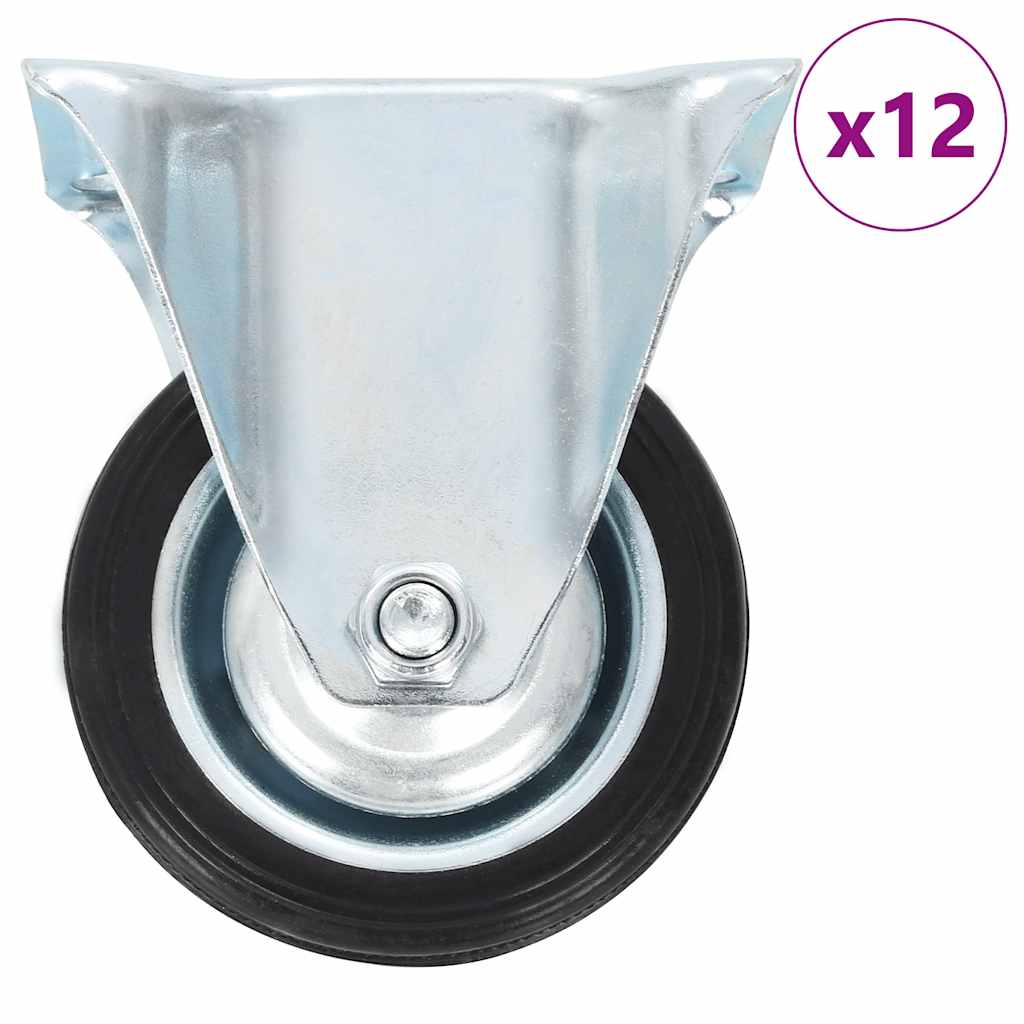 vidaXL Ρόδες Σταθερές 12 τεμ. 75 χιλ.