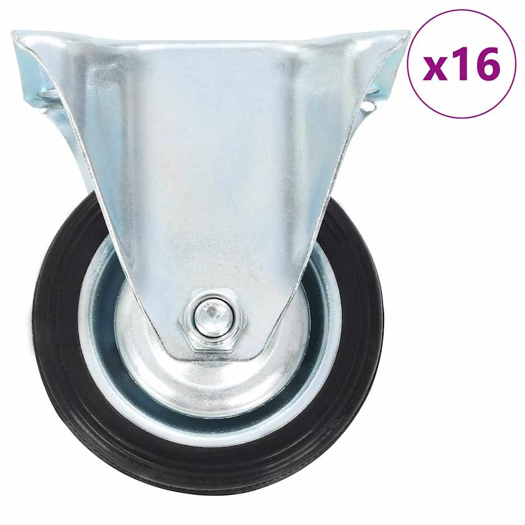 vidaXL Ρόδες Σταθερές 16 τεμ. 75 χιλ.