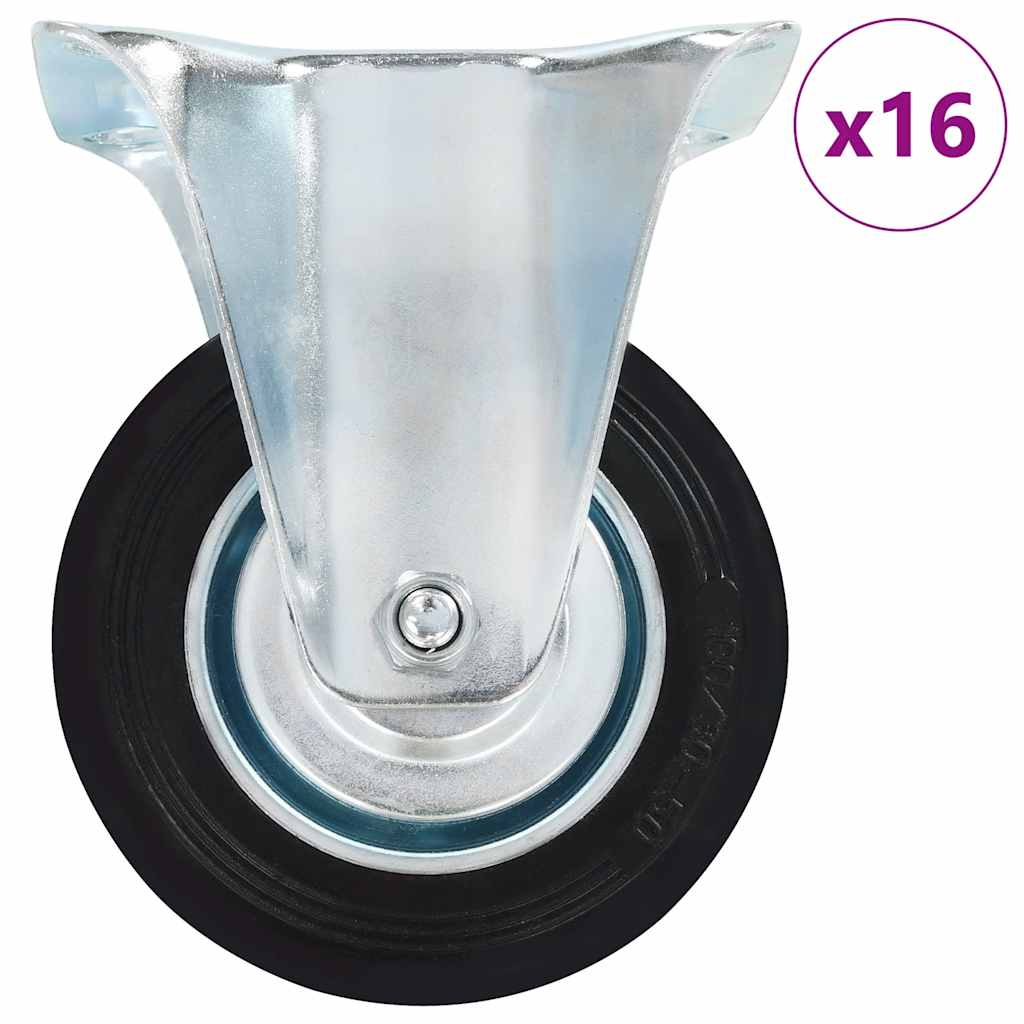 vidaXL Ρόδες Σταθερές 16 τεμ. 100 χιλ.