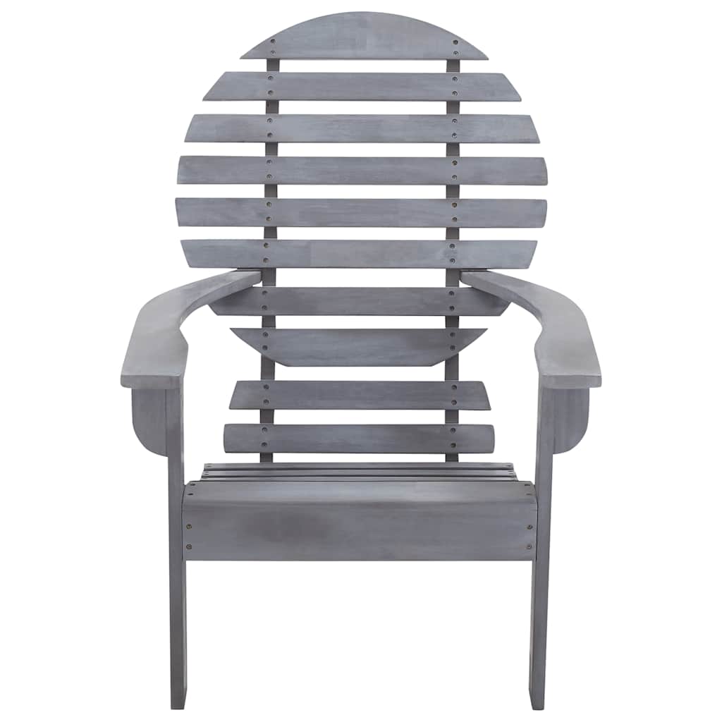 vidaXL Καρέκλα Adirondack Γκρι από Μασίφ Ξύλο Ακακίας