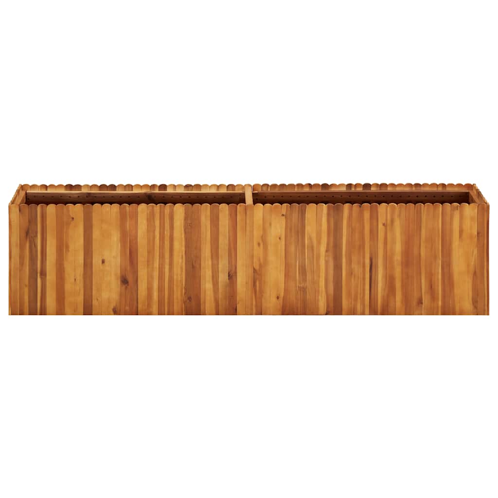 vidaXL Ζαρντινιέρα Υπερυψωμένη 200 x 30 x 50 εκ. Μασίφ Ξύλο Ακακίας