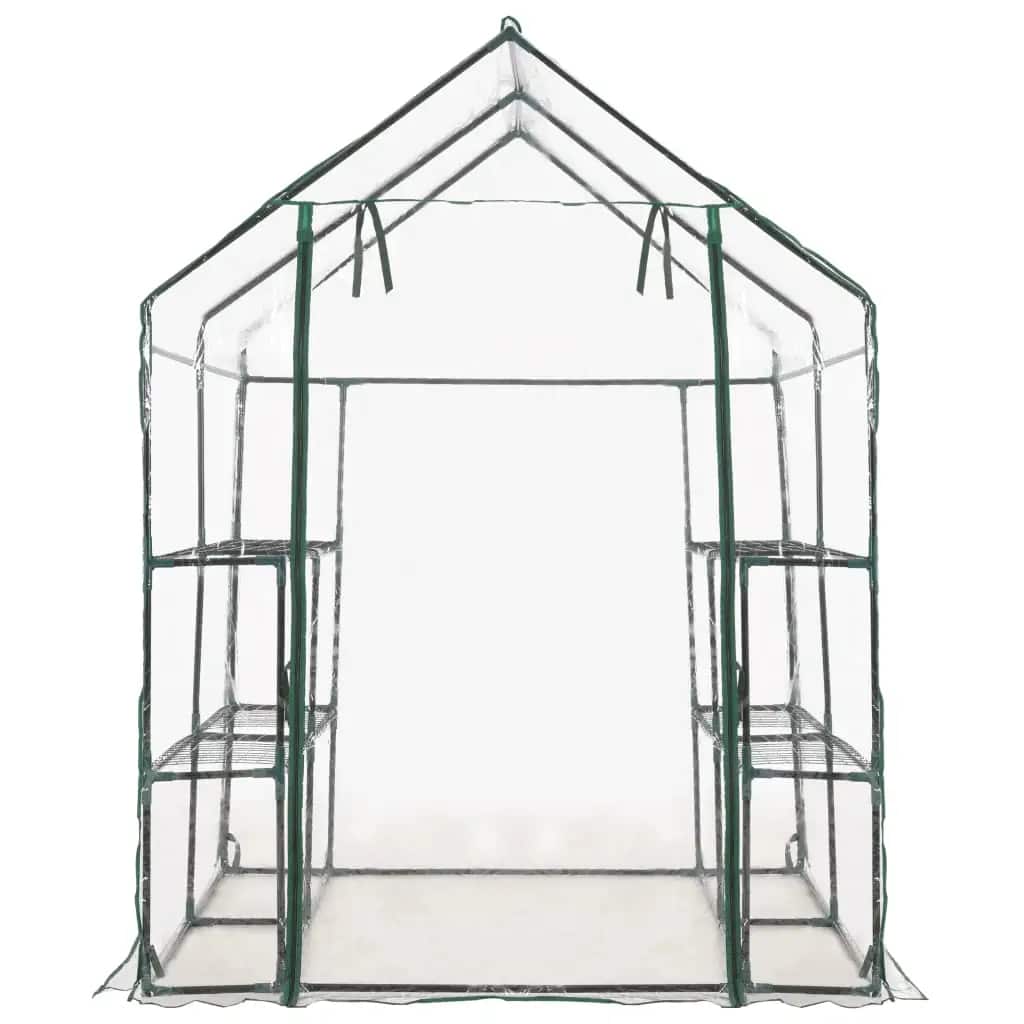 vidaXL Θερμοκήπιο με 8 Ράφια 143 x 143 x 195 εκ.