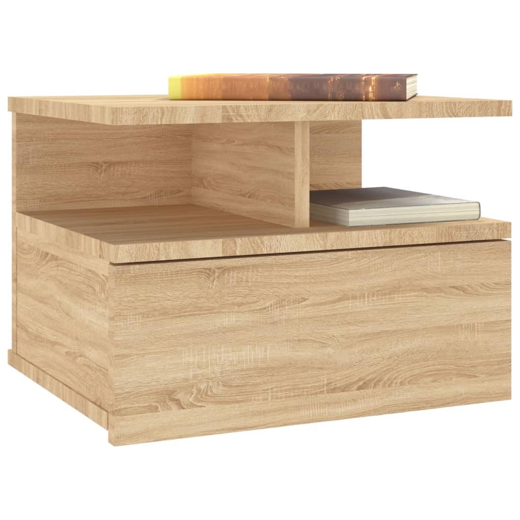 vidaXL Κομοδίνο Κρεμαστό Sonoma Δρυς 40 x 31 x 27 εκ. από Επεξ. Ξύλο