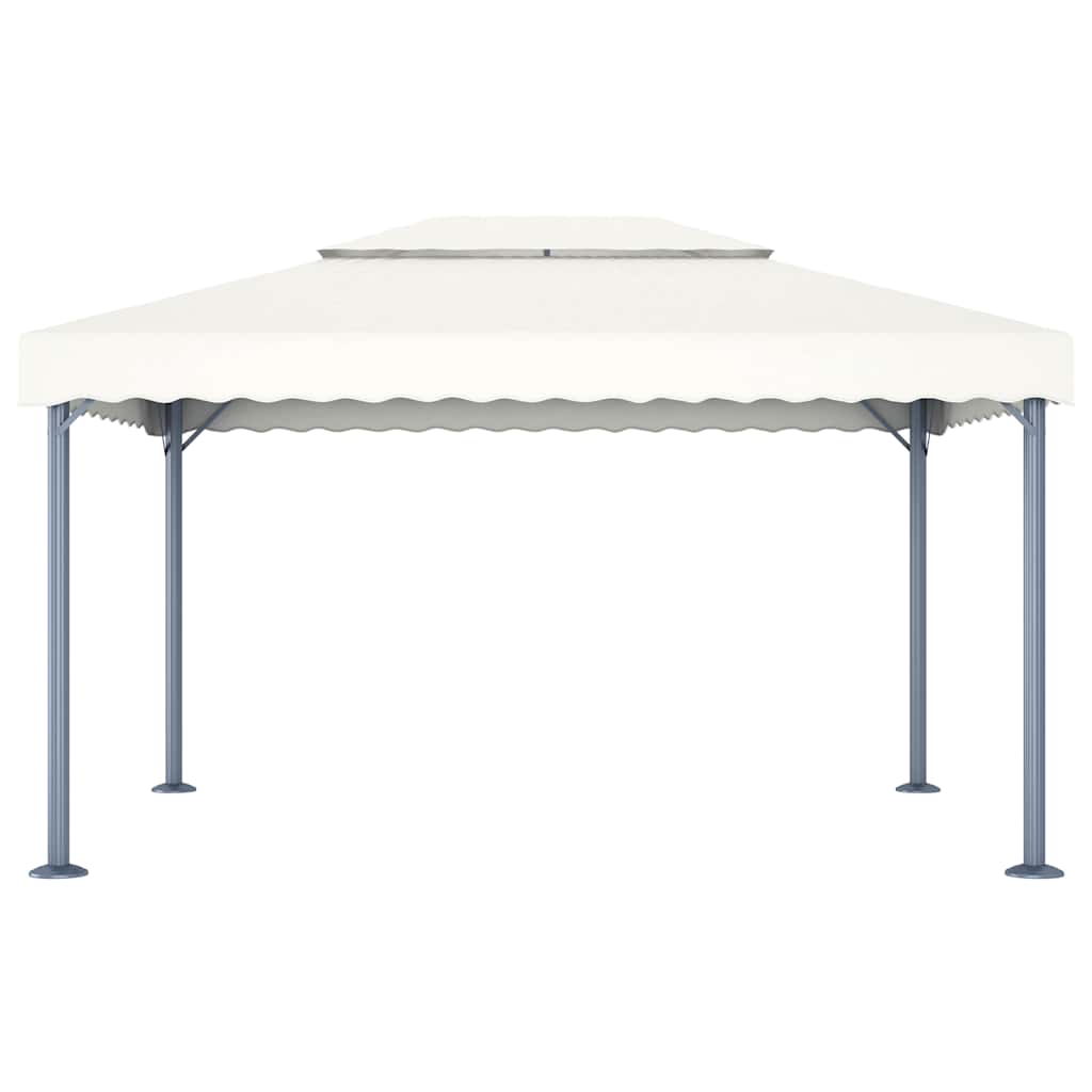 vidaXL Κιόσκι Κρεμ 400 x 300 εκ. Αλουμινίου