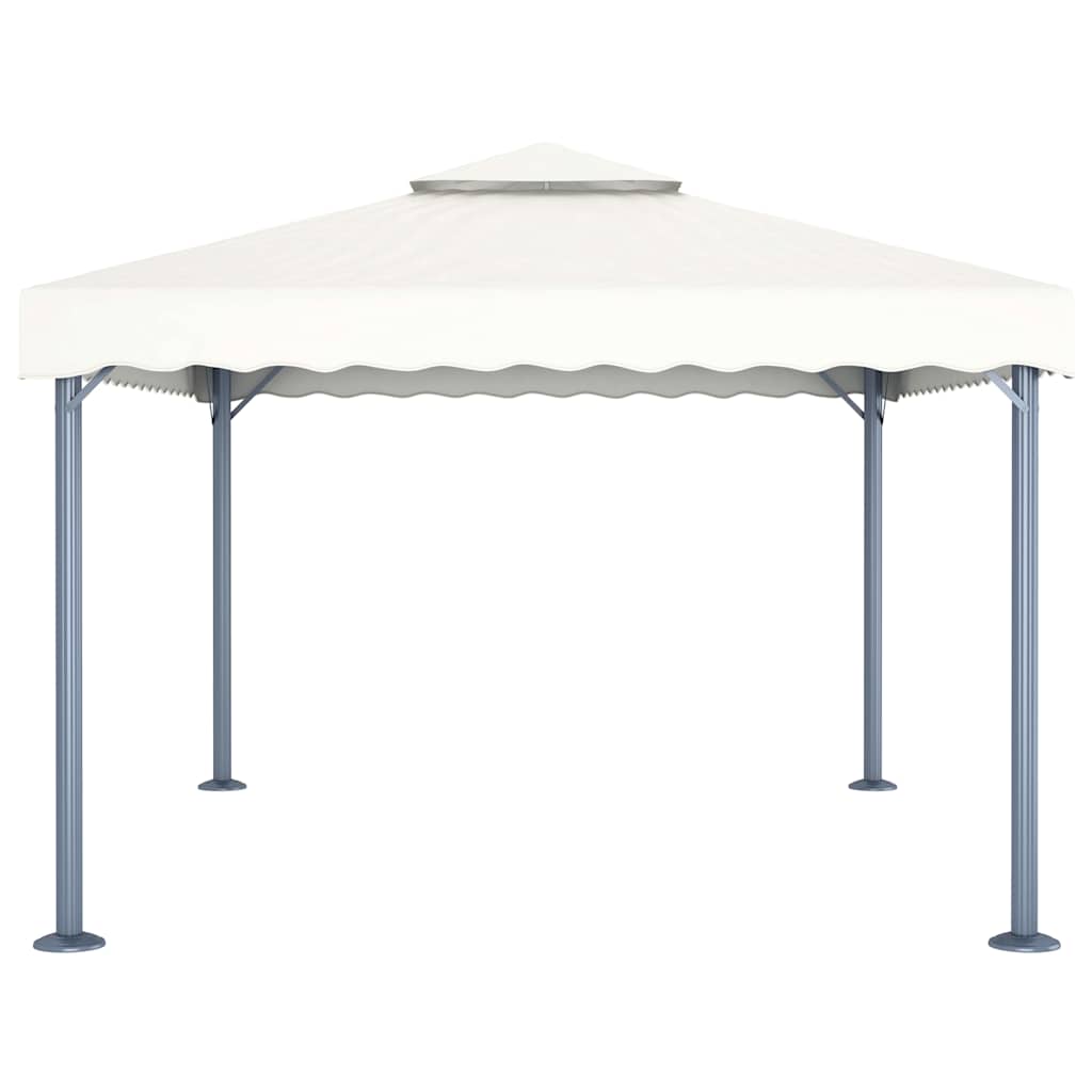 vidaXL Κιόσκι Κρεμ 400 x 300 εκ. Αλουμινίου