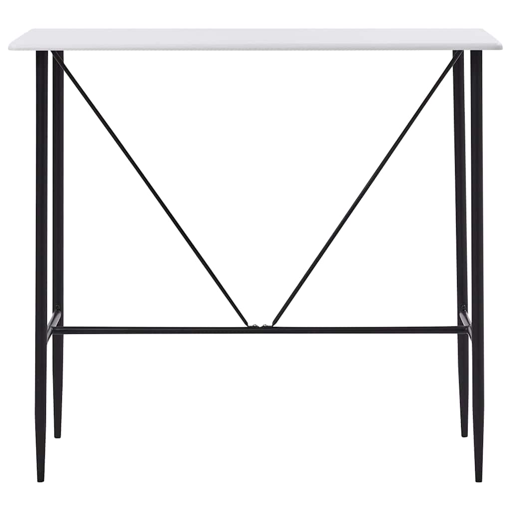 vidaXL Τραπέζι Μπαρ Λευκό 120 x 60 x 110 εκ. από MDF