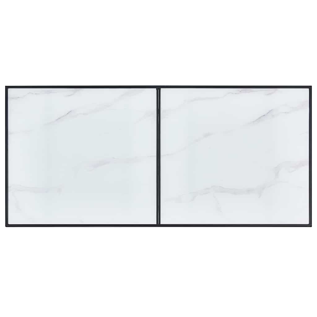vidaXL Τραπεζαρία Λευκή 160 x 80 x 75 εκ. από Ψημένο Γυαλί