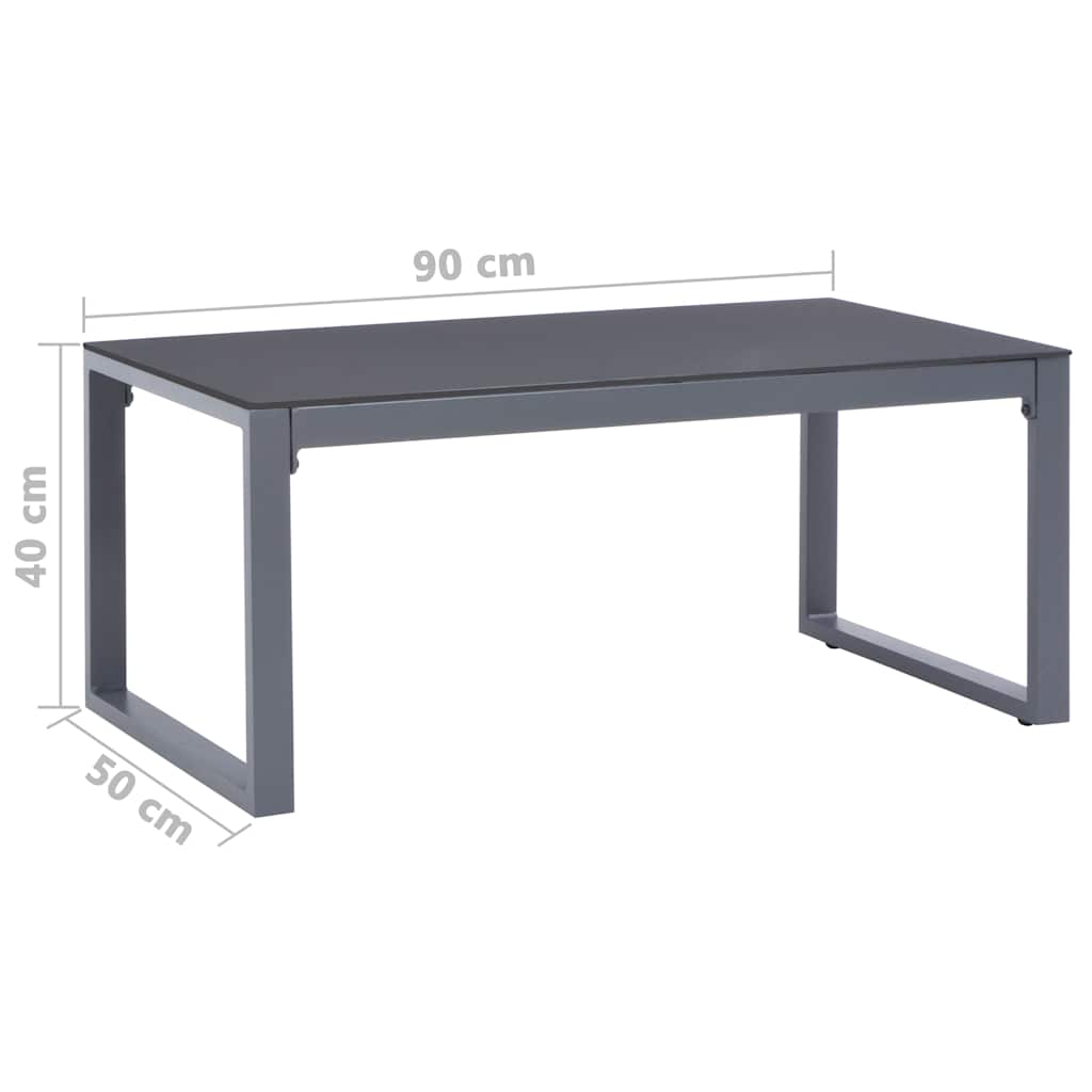 vidaXL Τραπέζι Σαλονιού 90 x 50 x 40 εκ. από Αλουμίνιο