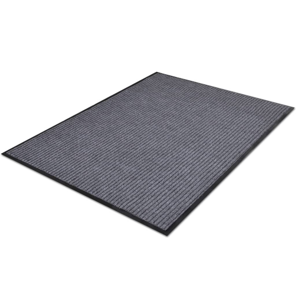 vidaXL Πατάκι Εισόδου Γκρι 117x220 εκ. από PVC