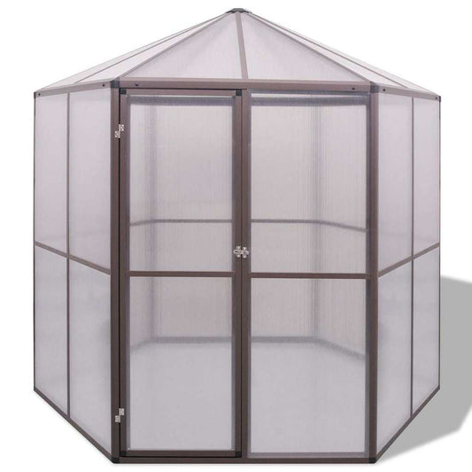 vidaXL Θερμοκήπιο 240 x 211 x 232 εκ. Αλουμινίου