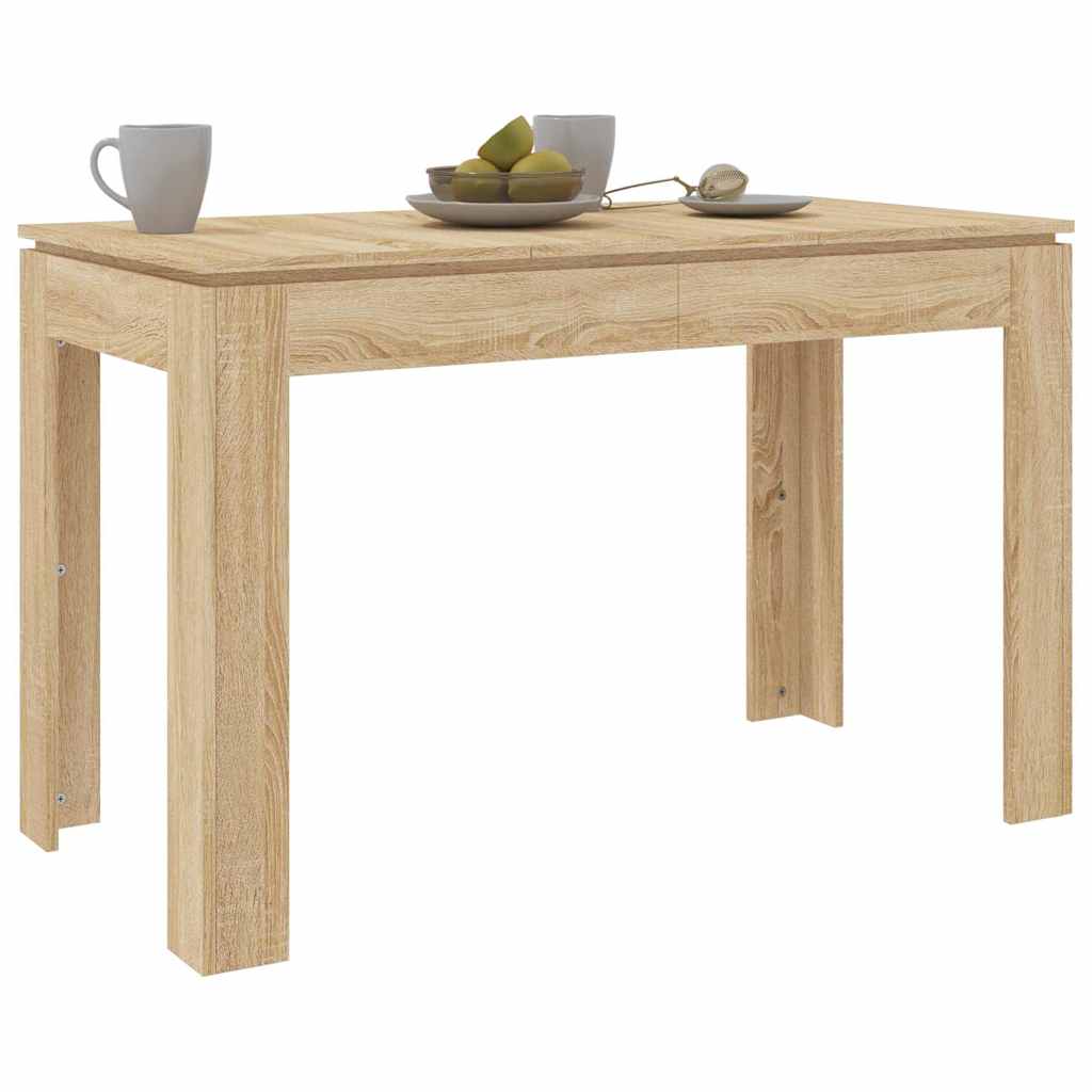 vidaXL Τραπεζαρία Sonoma Δρυς 120 x 60 x 76 εκ. από Επεξ. Ξύλο