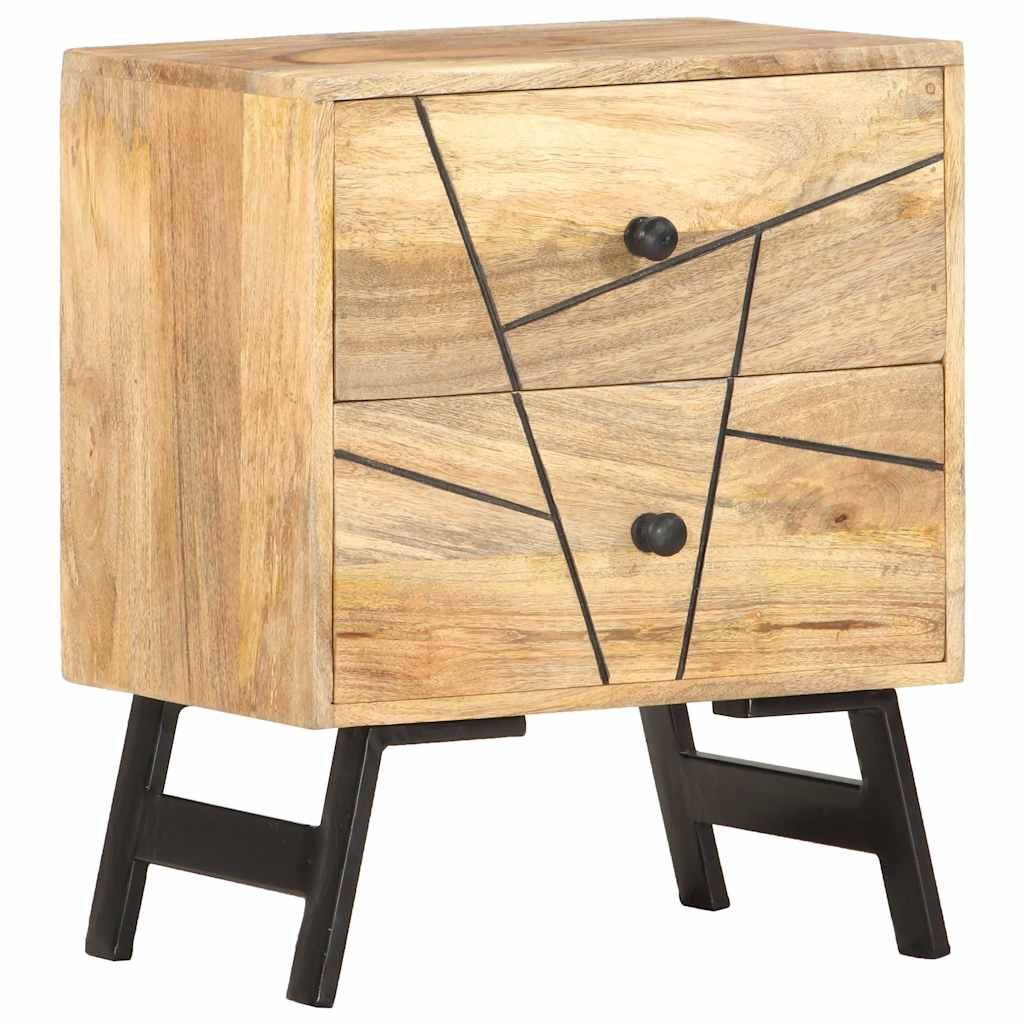 vidaXL Κομοδίνο 40 x 30 x 50 εκ. από Μασίφ Ξύλο Μάνγκο