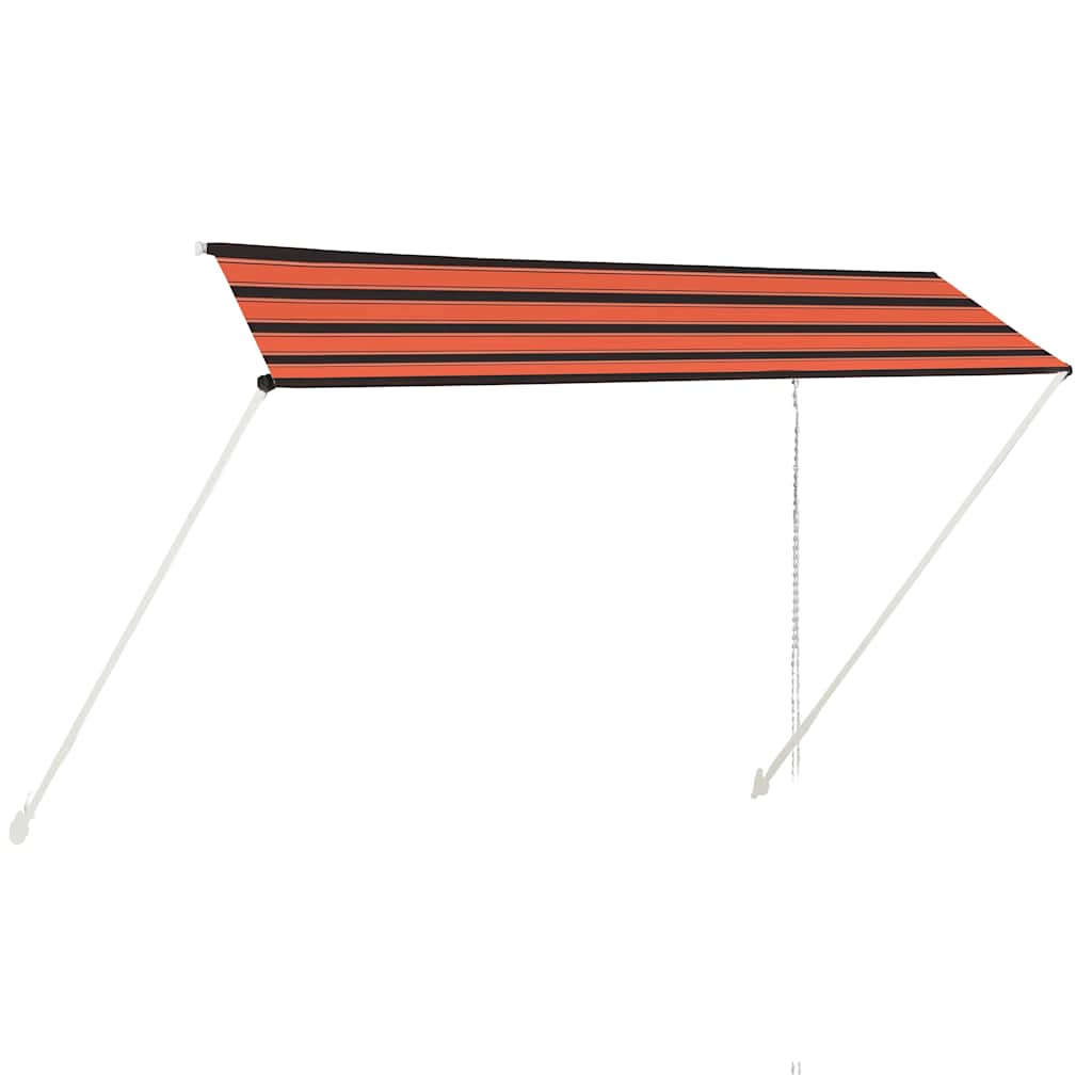 vidaXL Τέντα Συρόμενη Πορτοκαλί / Καφέ 350 x 150 εκ.