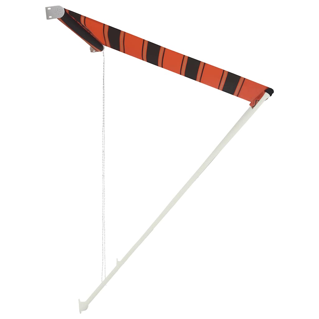 vidaXL Τέντα Συρόμενη Πορτοκαλί / Καφέ 350 x 150 εκ.