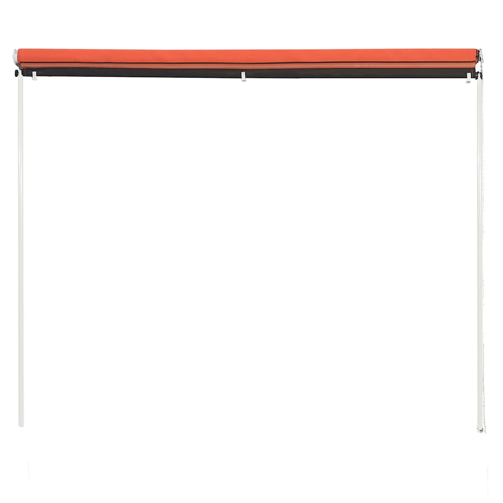 vidaXL Τέντα Συρόμενη Πορτοκαλί / Καφέ 350 x 150 εκ.