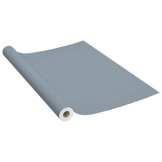 vidaXL Μεμβράνη Αυτοκόλλητη για Έπιπλα Γκρι 500 x 90 εκ. από PVC
