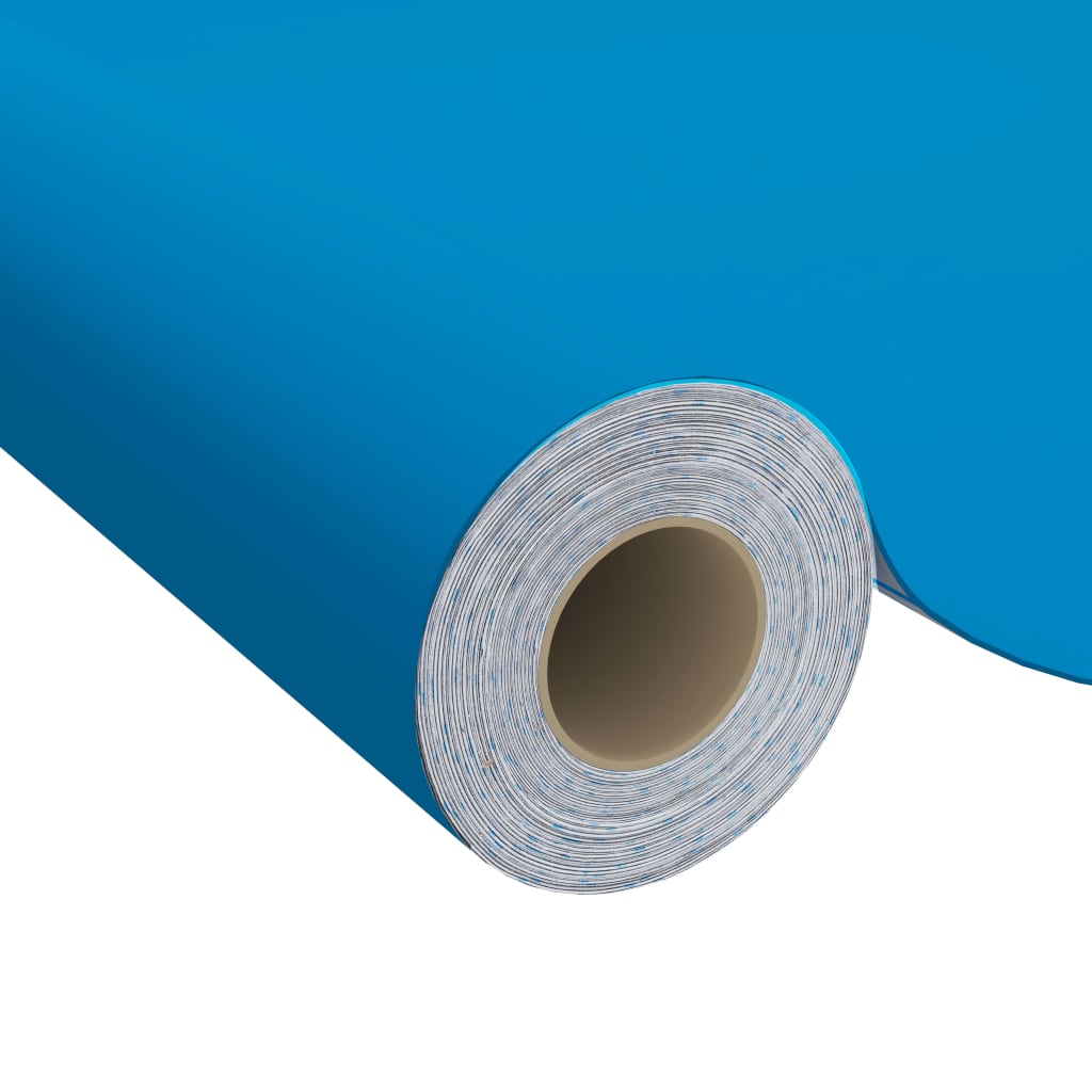 vidaXL Μεμβράνη Αυτοκόλλητη για Έπιπλα Αζούρ 500 x 90 εκ. από PVC