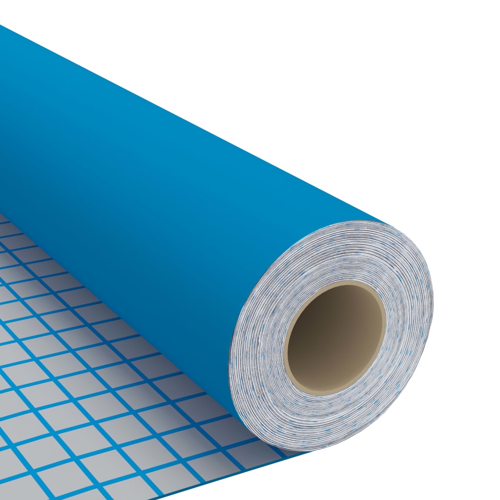 vidaXL Μεμβράνη Αυτοκόλλητη για Έπιπλα Αζούρ 500 x 90 εκ. από PVC
