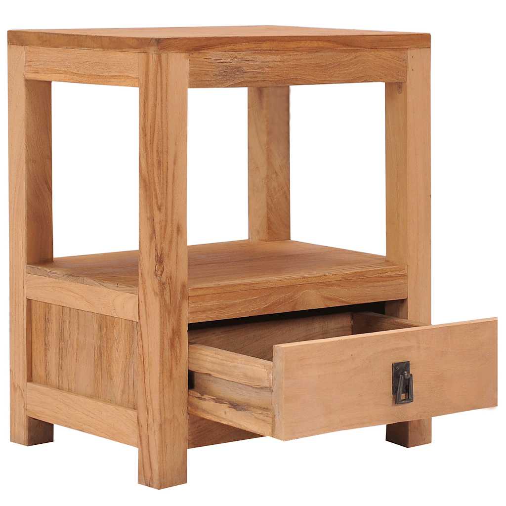 vidaXL Κομοδίνο 40 x 30 x 50 εκ. από Μασίφ Ξύλο Teak