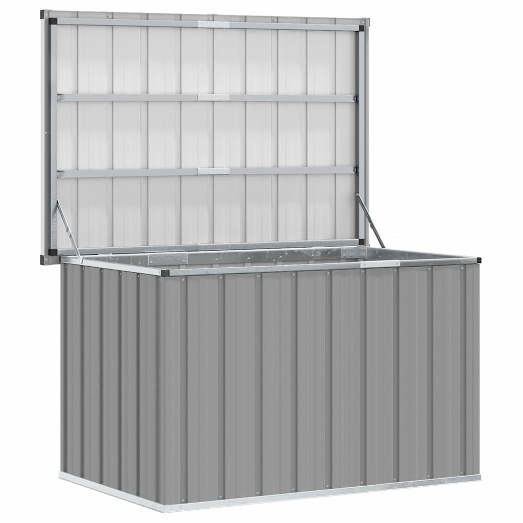 vidaXL Μπαούλο Αποθήκευσης Κήπου Γκρι 109 x 67 x 65 εκ.