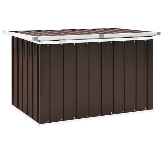 vidaXL Κουτί Αποθήκευσης Κήπου Καφέ 109 x 67 x 65 εκ.