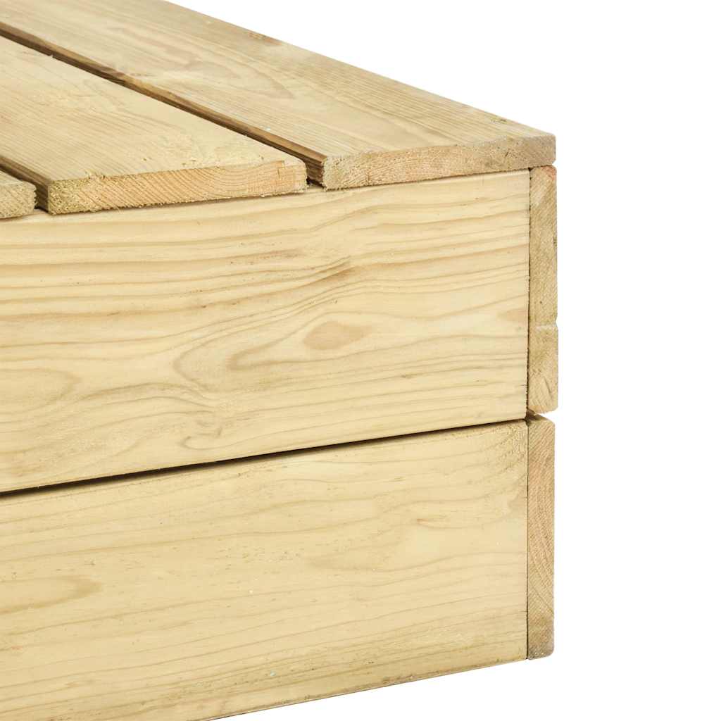 vidaXL Τραπέζι Κήπου 75 x 75 x 31 εκ. από Εμποτισμένο Ξύλο Πεύκου