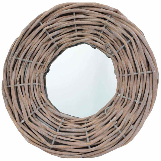 vidaXL Καθρέφτες 3 τεμ. 15 εκ. από Wicker