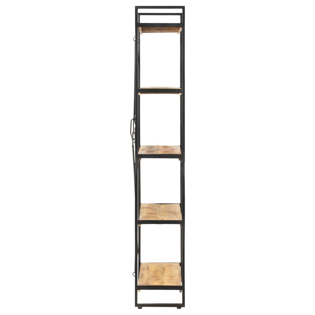 vidaXL Βιβλιοθήκη με 5 Επίπεδα 140 x 30 x 180 εκ. Μασίφ Ξύλο Μάνγκο