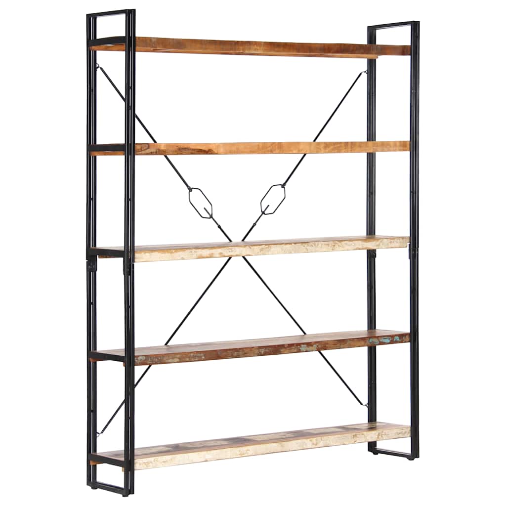 vidaXL Βιβλιοθήκη με 5 Επίπεδα 140x30x180 εκ. Μασίφ Ανακυκλωμένο Ξύλο