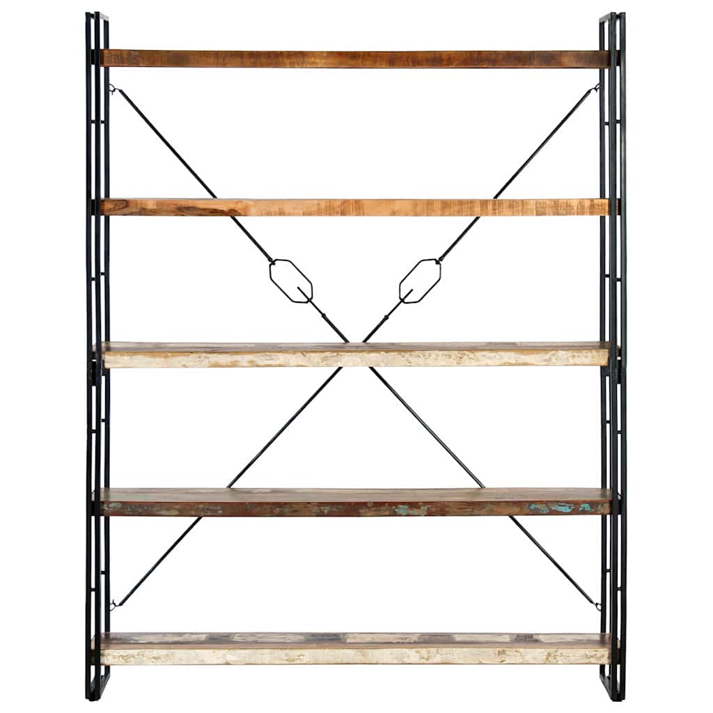 vidaXL Βιβλιοθήκη με 5 Επίπεδα 140x30x180 εκ. Μασίφ Ανακυκλωμένο Ξύλο
