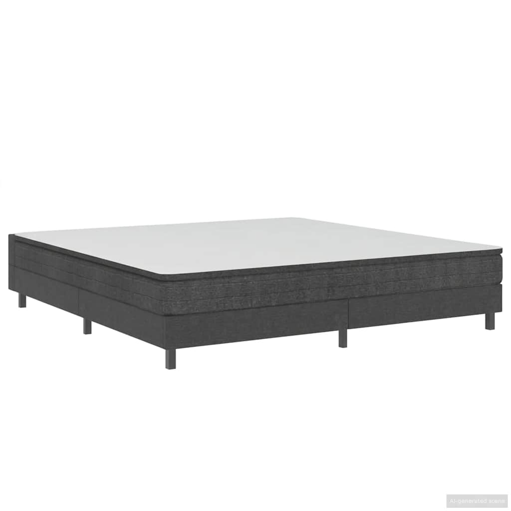 vidaXL Πλαίσιο Κρεβατιού Boxspring Γκρι 200 x 200 εκ. Υφασμάτινο
