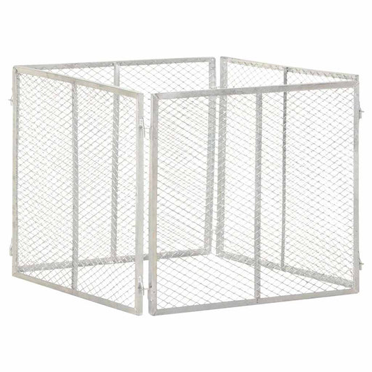 vidaXL Κομποστοποιητής Κήπου 85 x 85 x 70 εκ. Γαλβανισμένος Σίδηρος