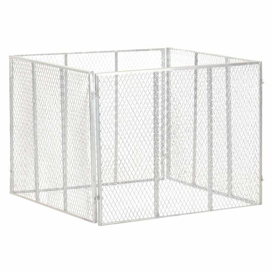 vidaXL Κομποστοποιητής Κήπου 100 x 100 x 77 εκ. Γαλβανισμένος Σίδηρος