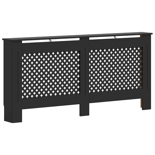 vidaXL Κάλυμμα Καλοριφέρ Μαύρο 172 x 19 x 81,5 εκ. από MDF