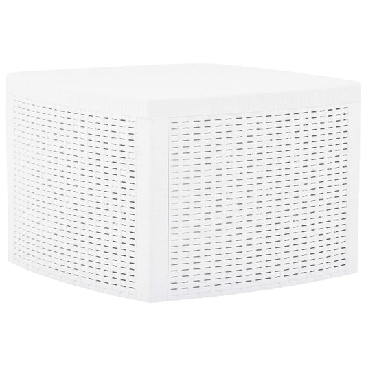 vidaXL Βοηθητικό Τραπέζι Λευκό 54 x 54 x 36,5 εκ. Πλαστικό