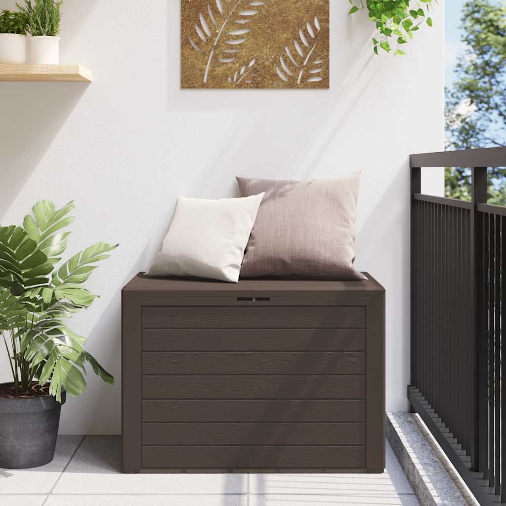 vidaXL Μπαούλο Αποθήκευσης Κήπου Καφέ 78 x 44 x 55 εκ.