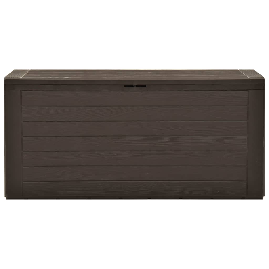 vidaXL Μπαούλο Αποθήκευσης Κήπου Καφέ 116 x 44 x 55 εκ.