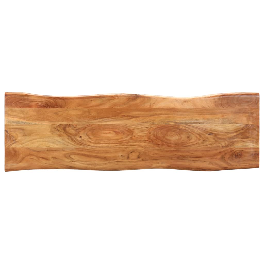 vidaXL Πάγκος Live Edge 110 εκ. από Μασίφ Ξύλο Ακακίας και Ατσάλι