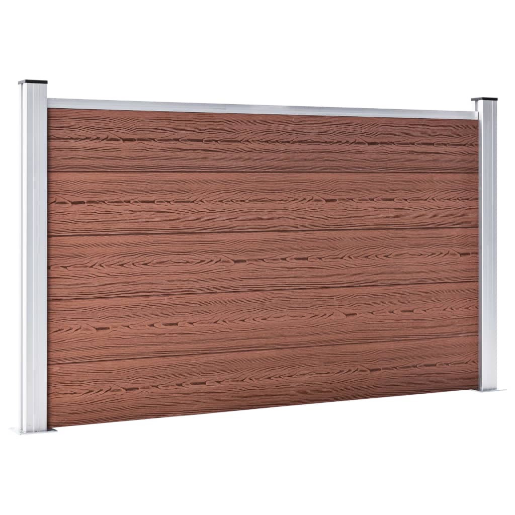 vidaXL Πάνελ Περίφραξης Καφέ 526 x 106 εκ. από WPC