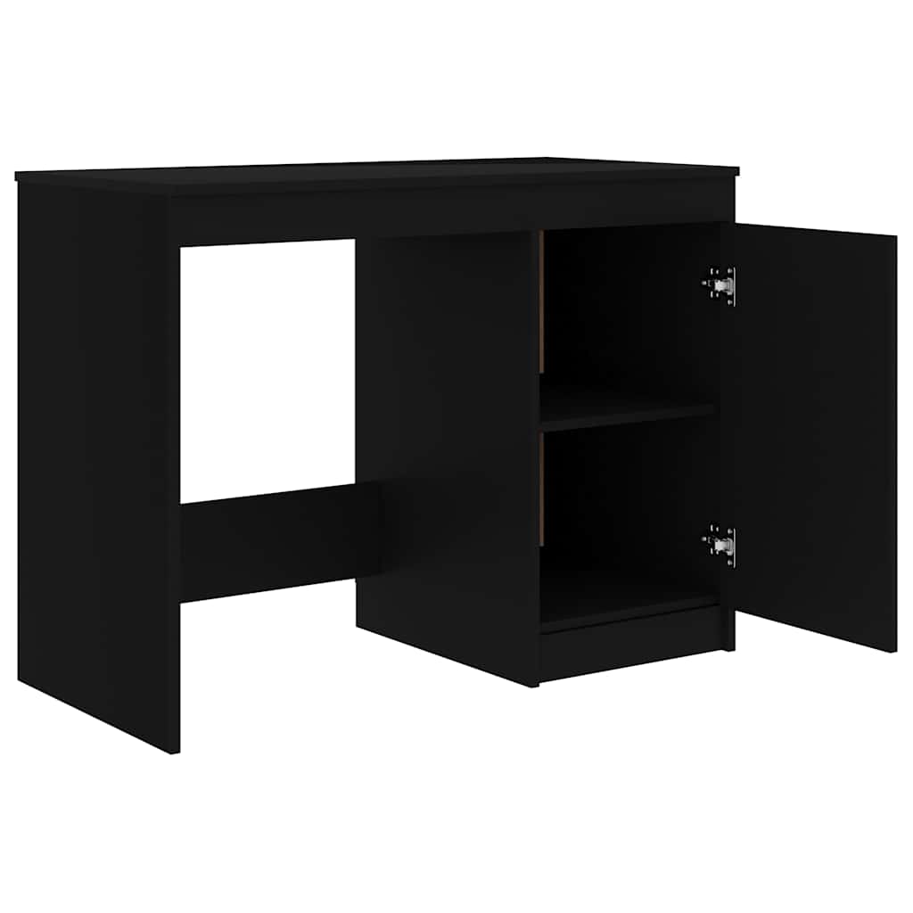 vidaXL Γραφείο Μαύρο 100 x 50 x 76 εκ. από Επεξ. Ξύλο