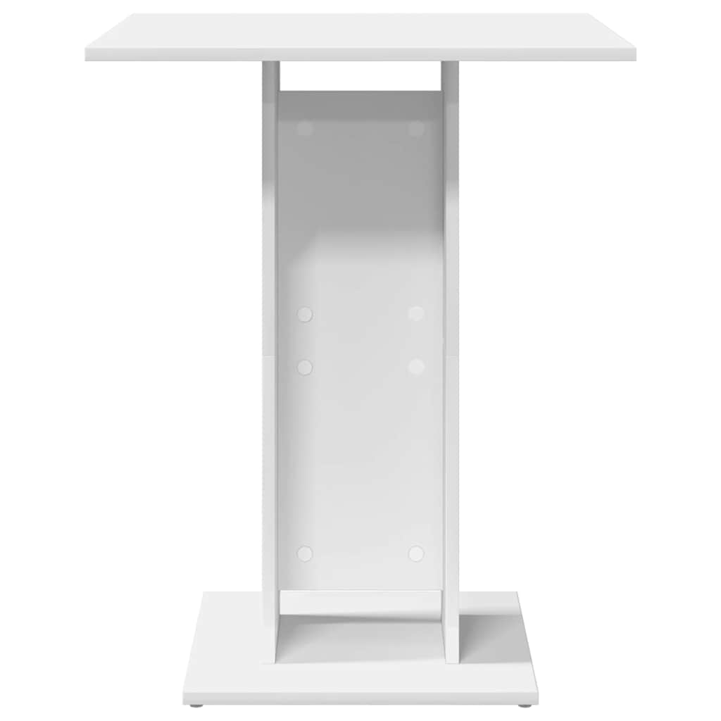 vidaXL Τραπέζι Bistro Λευκό 60 x 60 x 75 εκ. Επεξ. Ξύλο