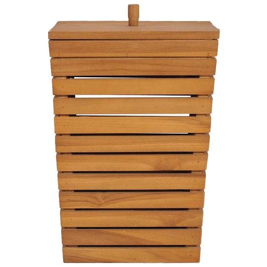 vidaXL Καλάθι Απλύτων 30 x 30 x 45 εκ. από Μασίφ Ξύλο Teak