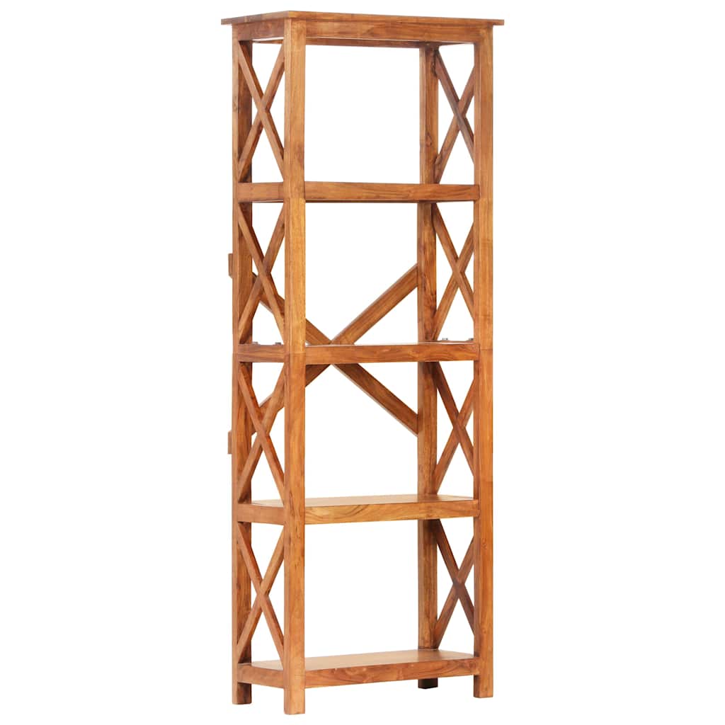 vidaXL Βιβλιοθήκη 60x30x160 εκ. Μασίφ Ξύλο Ακακίας με Μελί Φινίρισμα