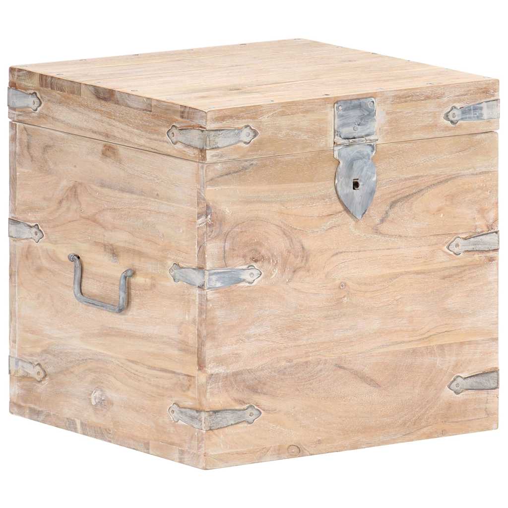 vidaXL Μπαούλο 40 x 40 x 40 εκ. από Μασίφ Ξύλο Ακακίας