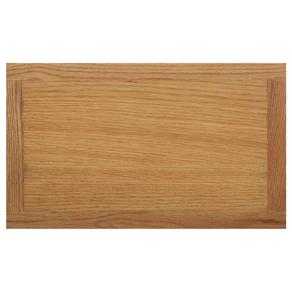 vidaXL Τραπεζάκι με Θήκη Περιοδικών 45 x 27 x 42 εκ. Μασίφ Ξύλο Δρυός
