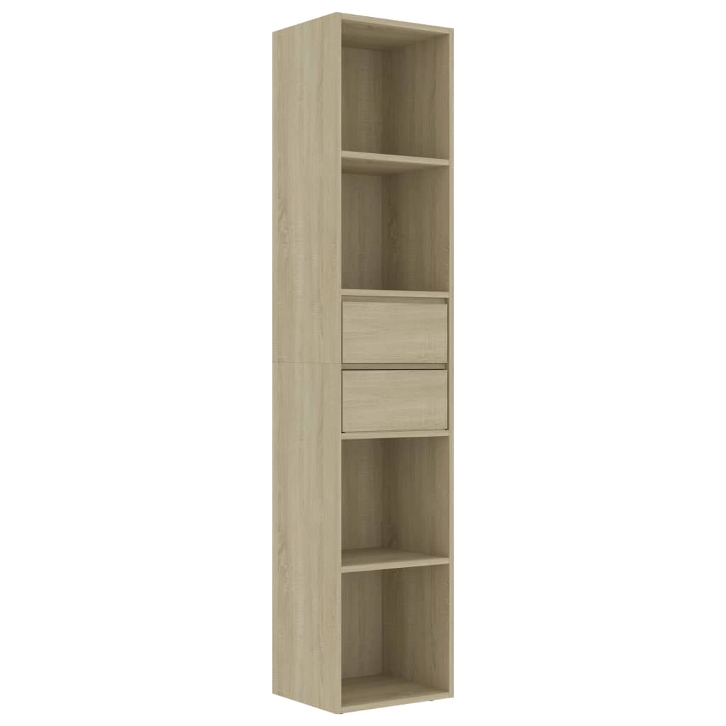 vidaXL Βιβλιοθήκη Χρώμα Sonoma Δρυς 36 x 30 x 171 εκ. από Επεξ. Ξύλο