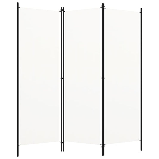 vidaXL Διαχωριστικό Δωματίου με 3 Πάνελ Λευκό 150 x 180 εκ.
