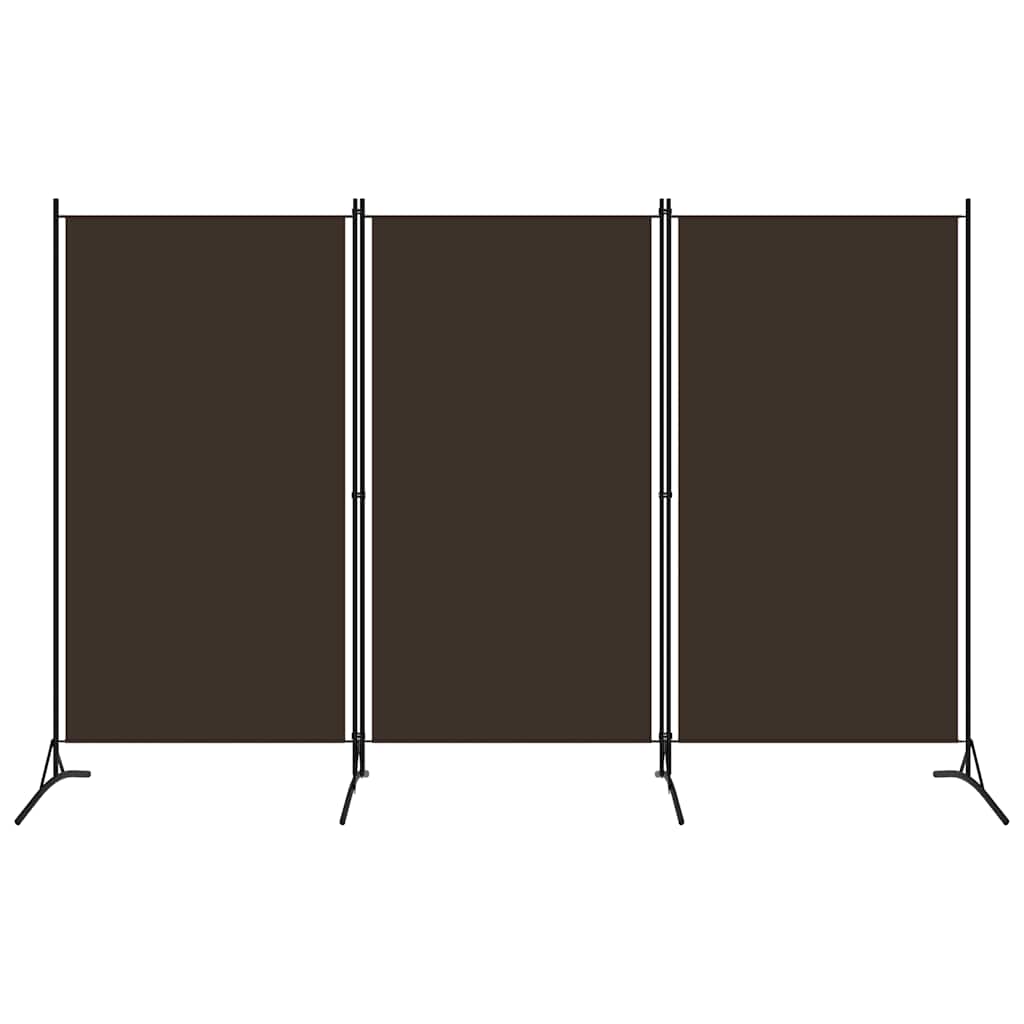 vidaXL Διαχωριστικό Δωματίου με 3 Πάνελ Καφέ 260 x 180 εκ.