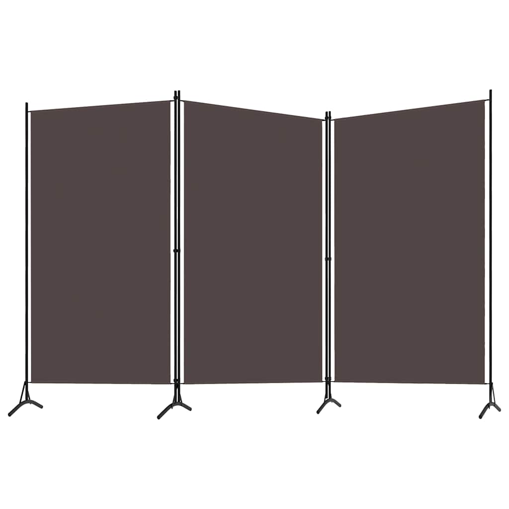 vidaXL Διαχωριστικό Δωματίου με 3 Πάνελ Καφέ 260 x 180 εκ.